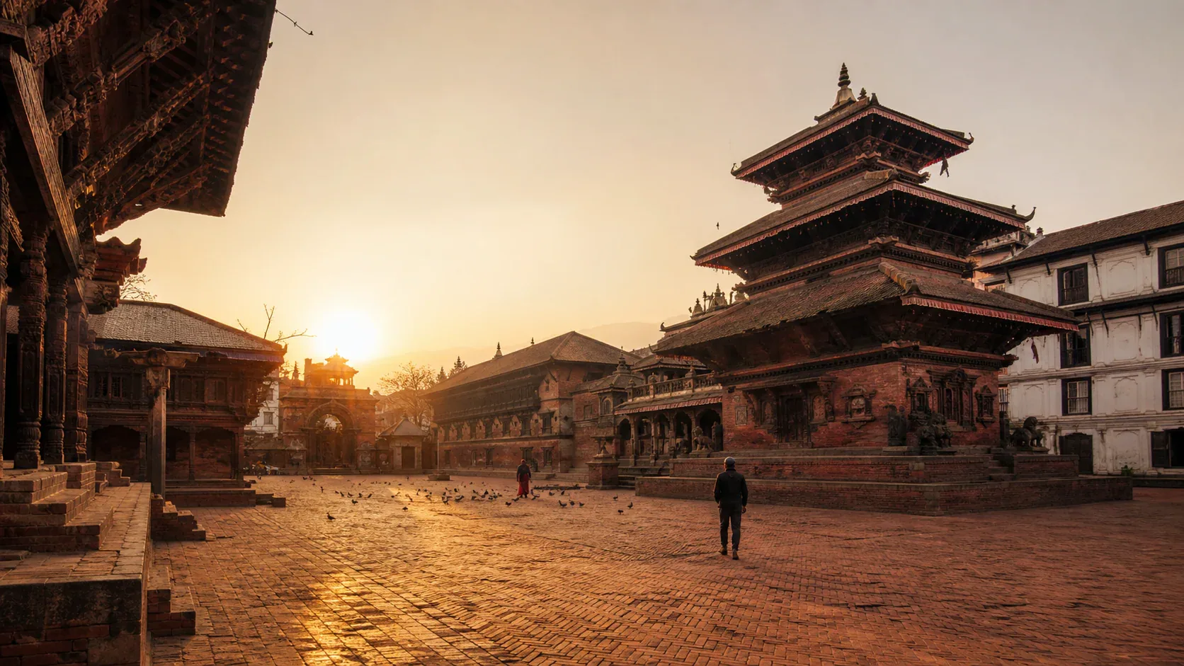 A Kathmandu valley courtyard